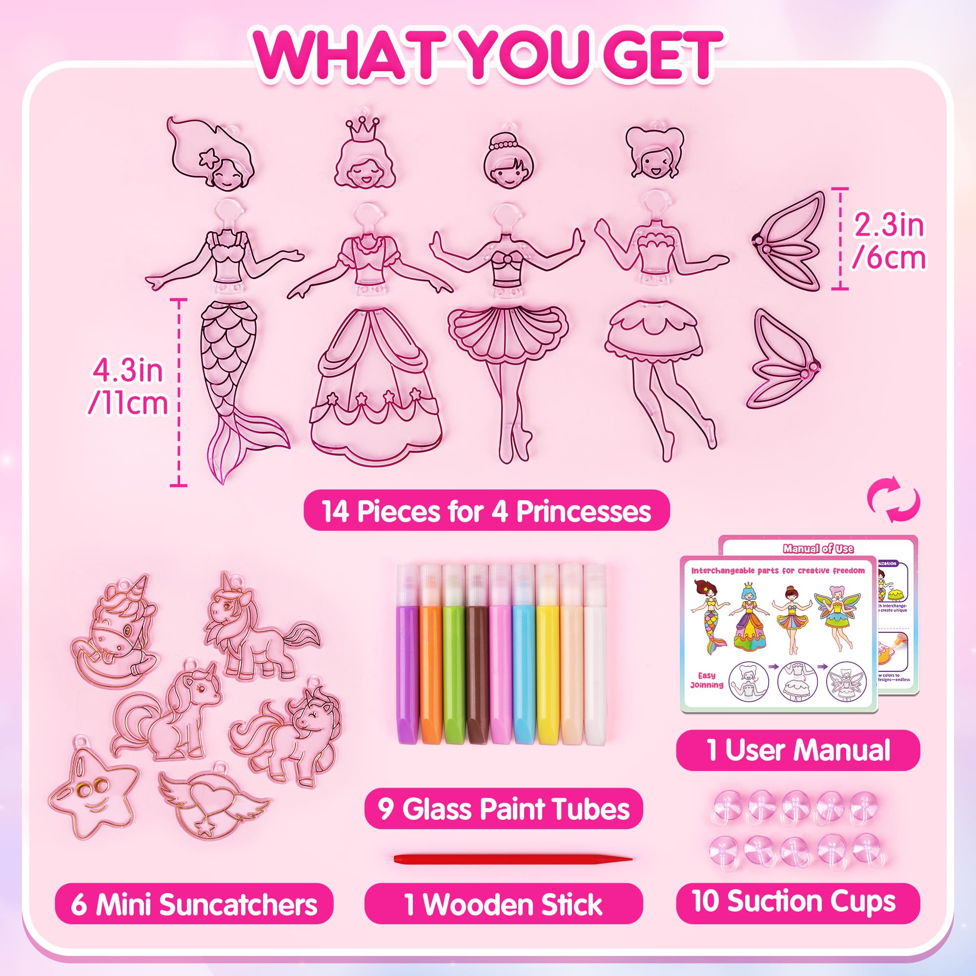 Mocoosy Suncatchers and paints for bright crafting fun