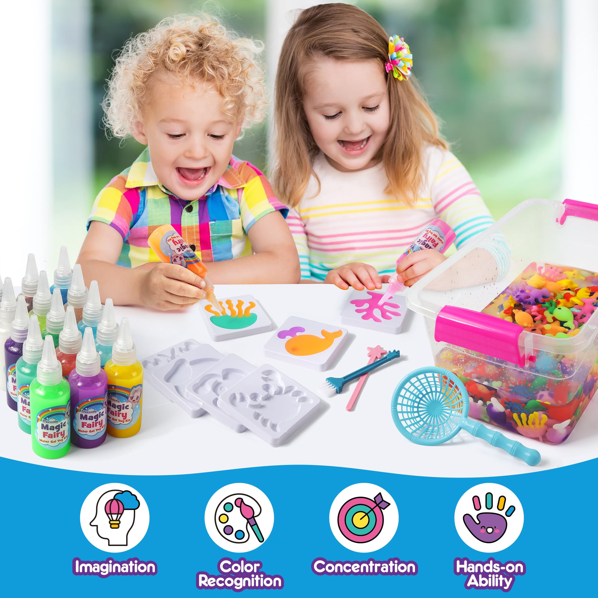 Mocoosy Water Elf Kit accessories set keeps brushes, bottle, and storage organized.