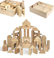 MOD Complete standard unit building blocks with storage tray for creative play and easy cleanup.