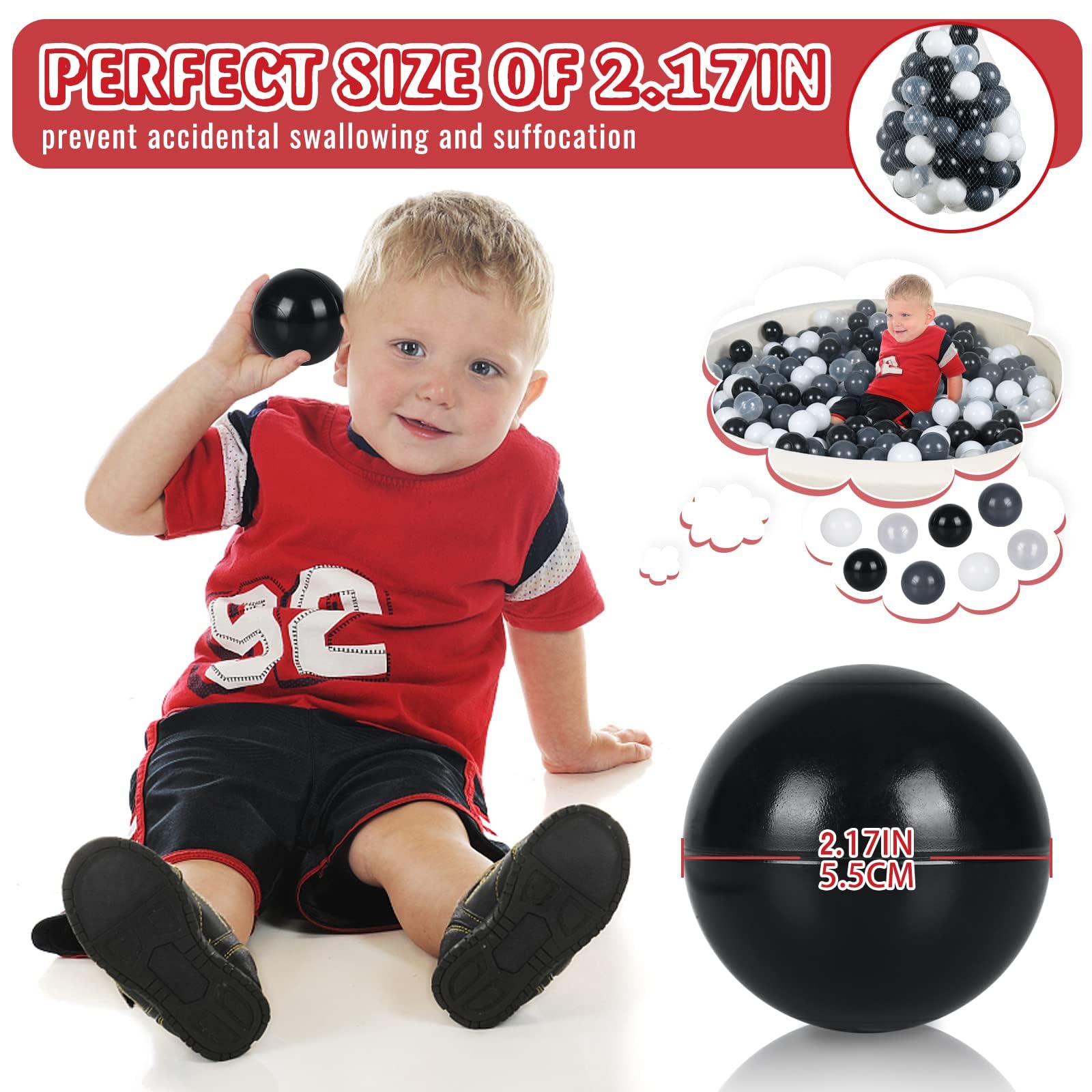 MODEREVE soft BPA-free balls ideal for safe toddler play.