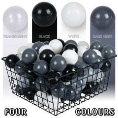 MODEREVE 2.17 inch diameter toddler-friendly balls support fine motor play.