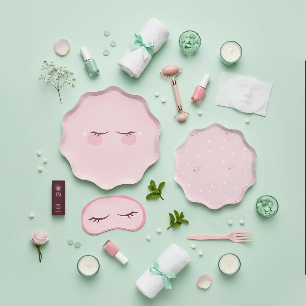 Modern Whimsy spa party set packaging for easy setup