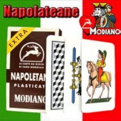 Modiano Napoletane 97/38 deck front card design for authentic Neapolitan play