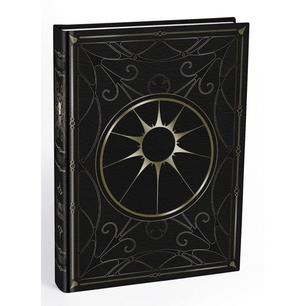 Modiphius Achtung! Cthulhu 2d20 Black Sun Exarch Collector’s Edition cover with gold foil emblem for immersive roleplay adventures.