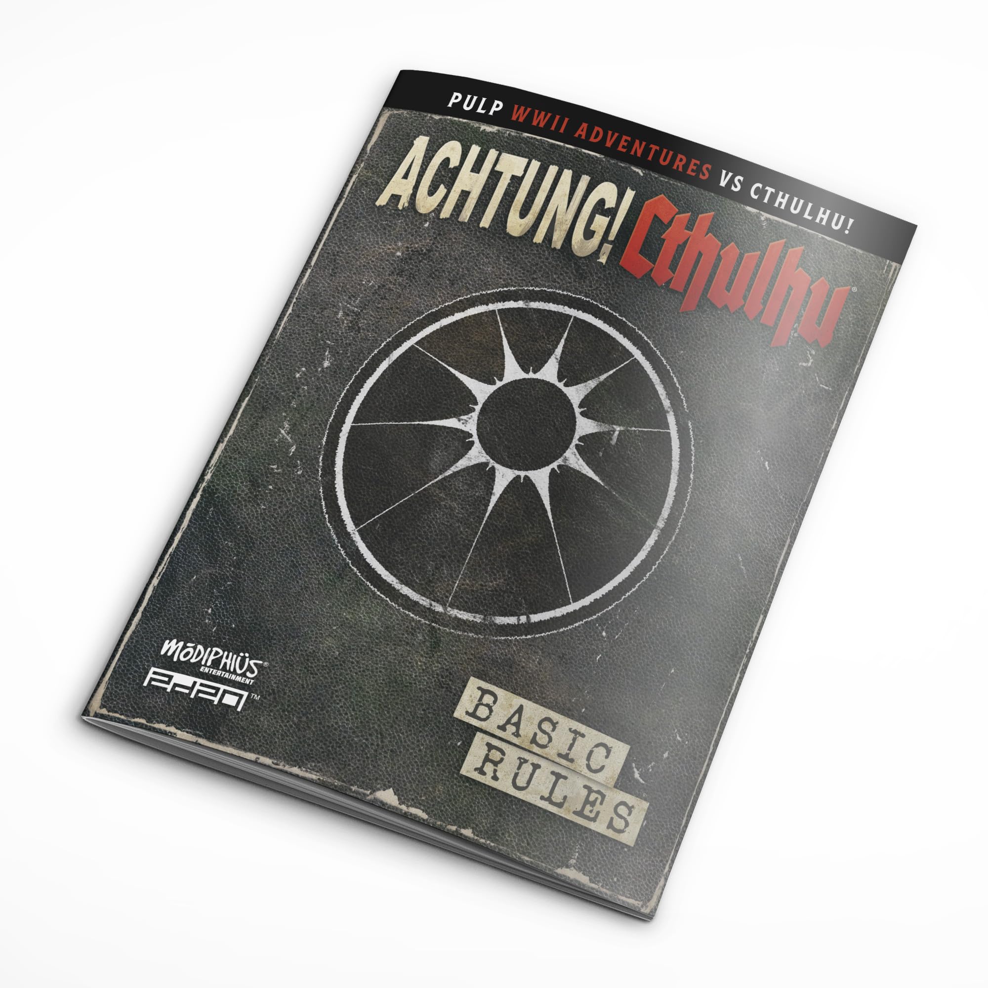 Modiphius Achtung! Cthulhu boxed set packaging highlights ready-to-play experience
