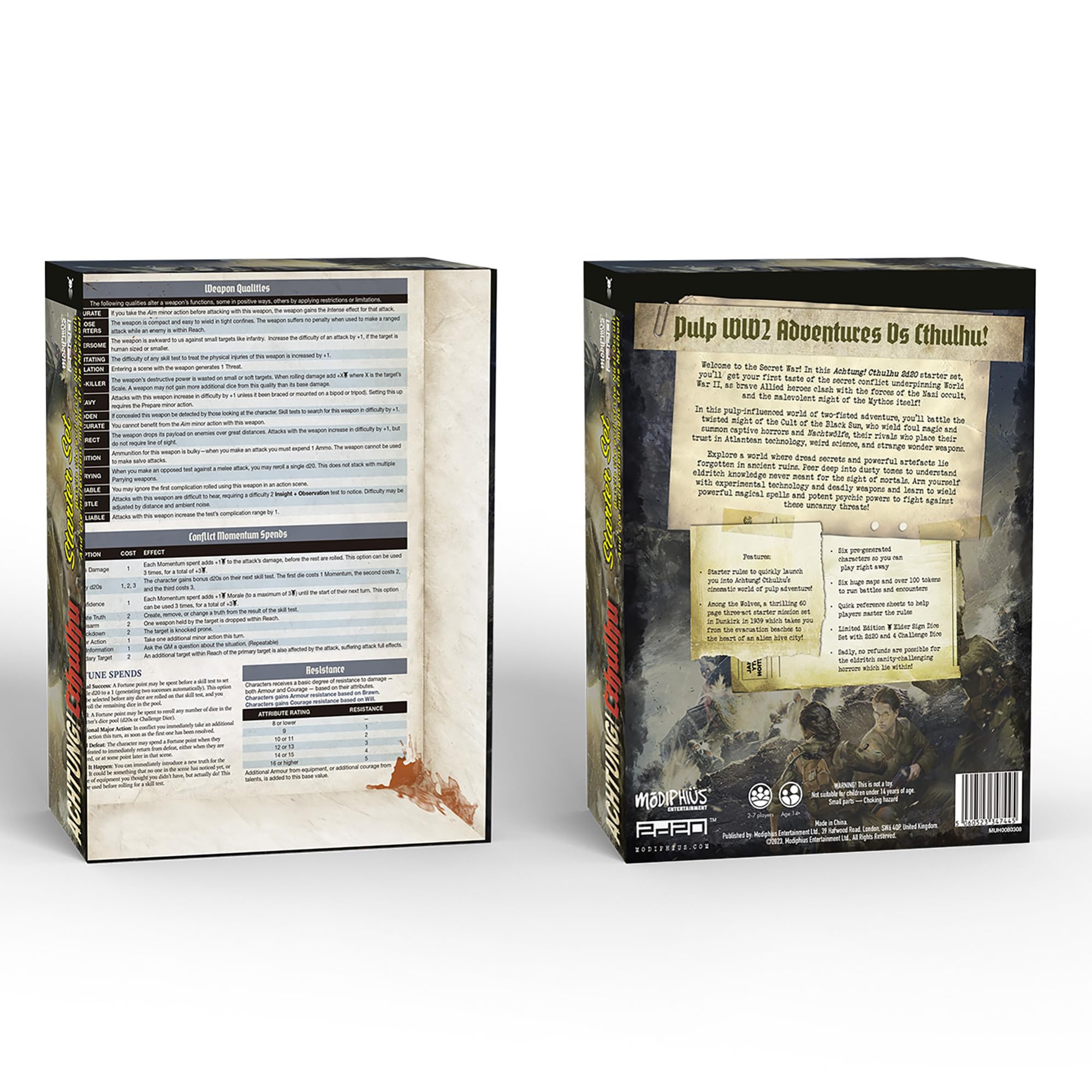 Modiphius Achtung! Cthulhu starter maps for quick campaign planning and exploration