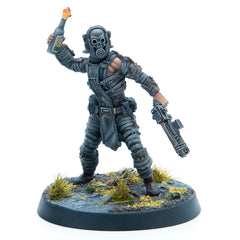 Modiphius Fallout Cult of the Mothman male cultist figure for skirmish games.