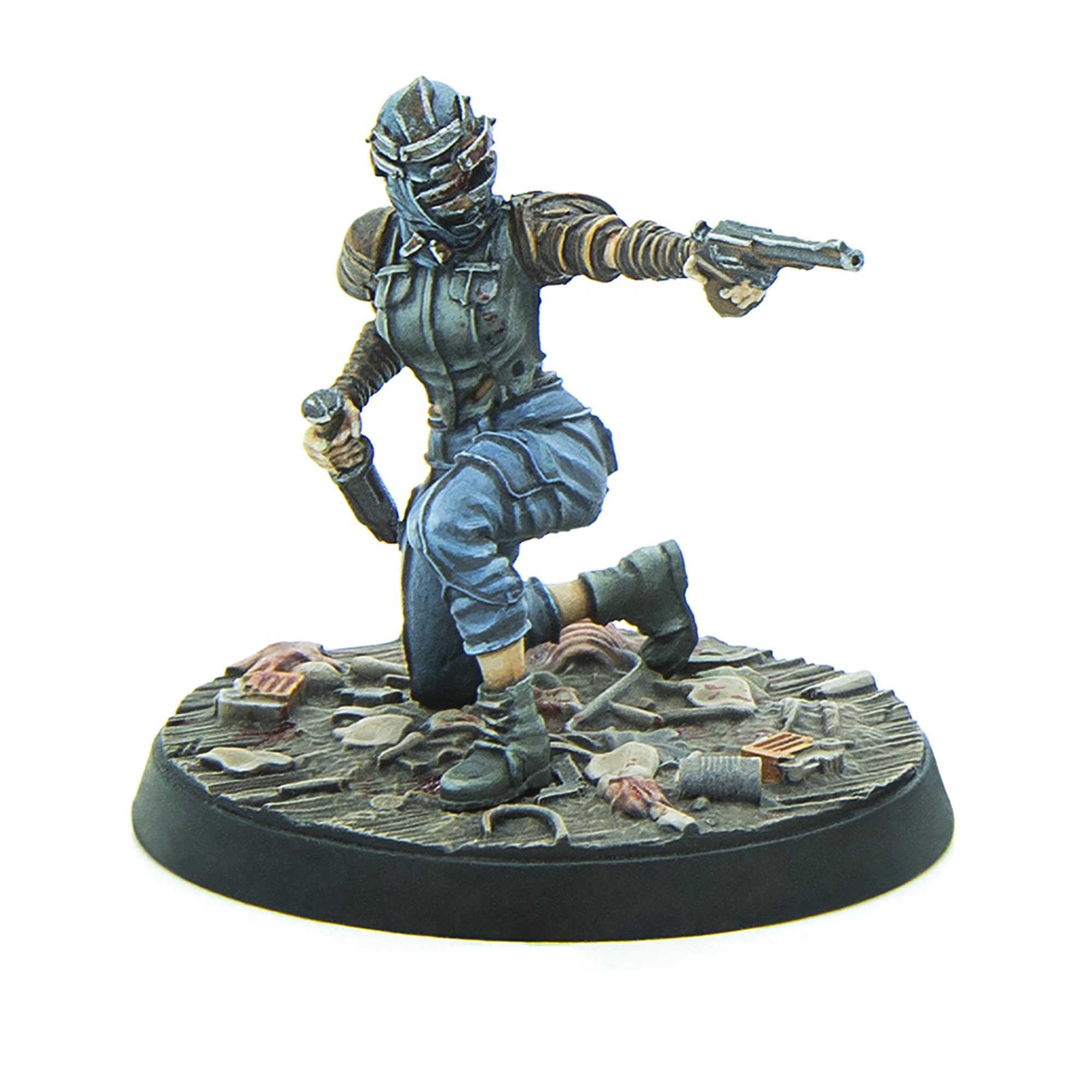 Modiphius Fallout Nuka World Disciples leaders group shot for display