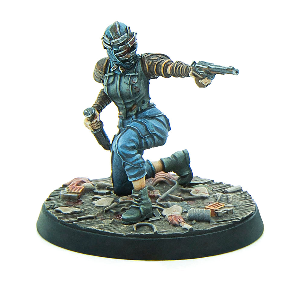 Modiphius Fallout Nuka World Disciples leaders group shot for display