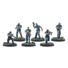 Modiphius Fallout Enclave recon armor figures ideal for tactical missions