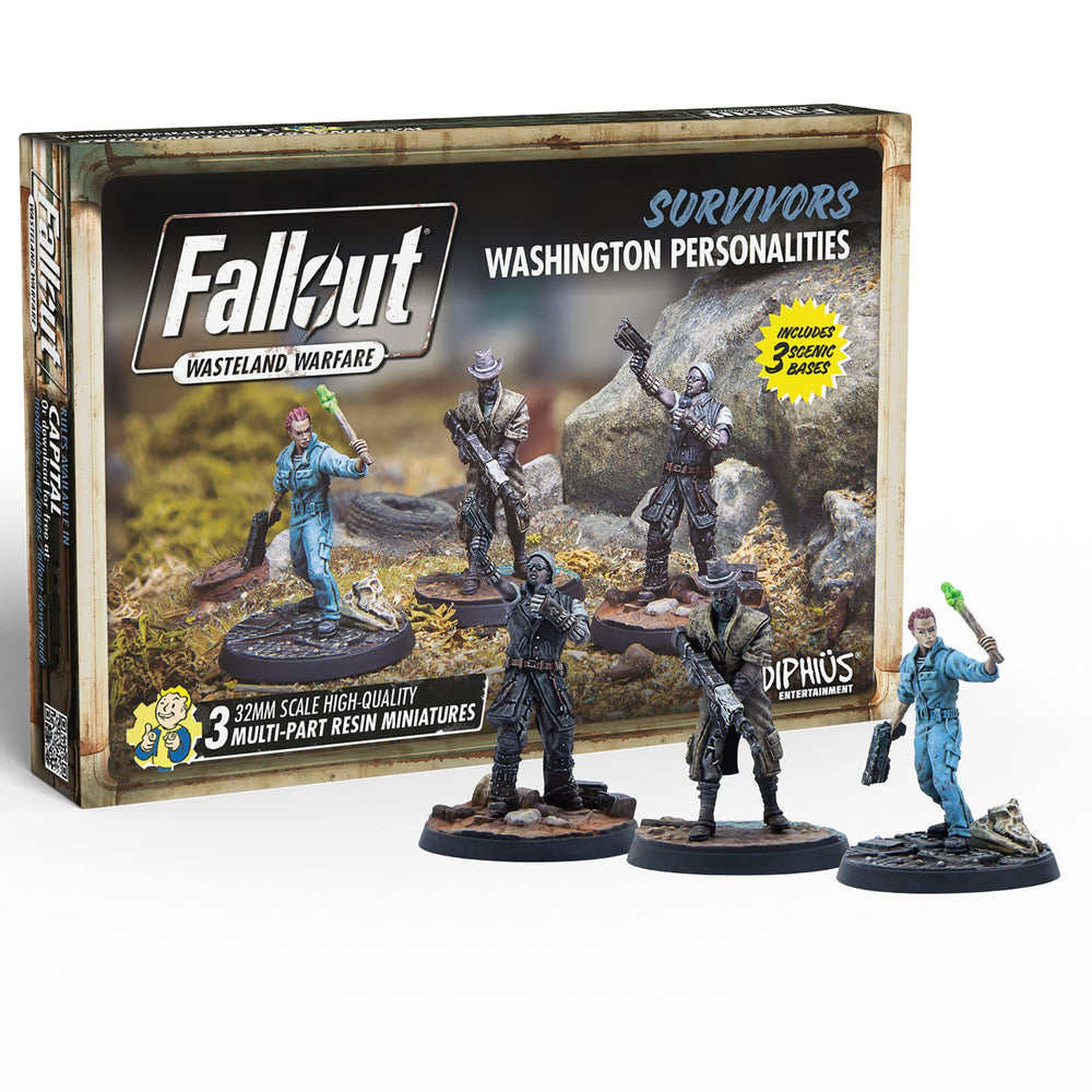 Modiphius Fallout Wasteland Warfare Lucas Simms figure suitable for Megaton leadership scenes.