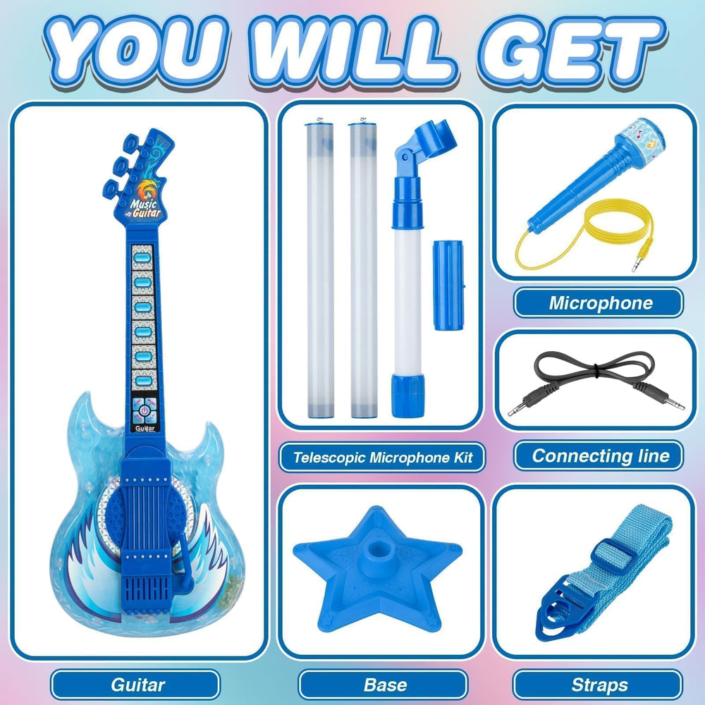 MOEAWS adjustable strap system keeps guitar secure during play