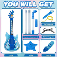 MOEAWS adjustable strap system keeps guitar secure during play