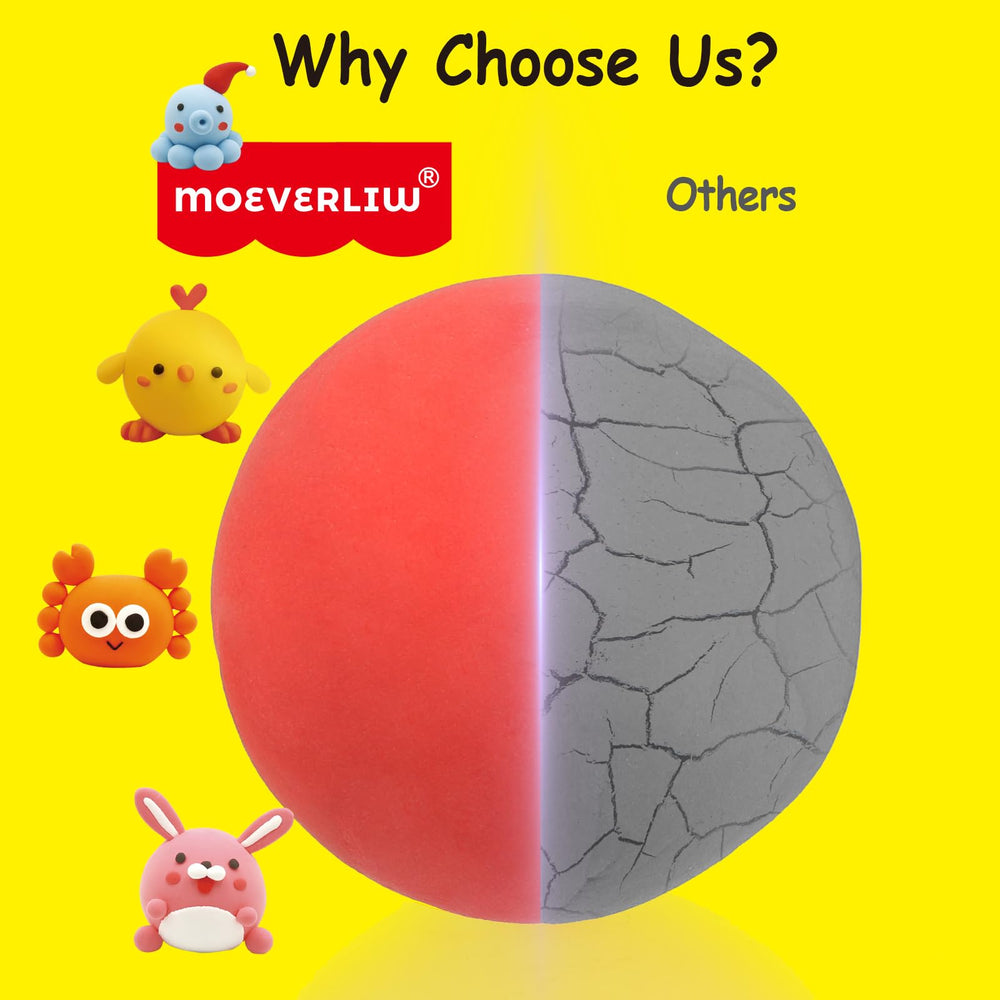 MOEVERLIW air dries in 24 hours with no oven required for projects.