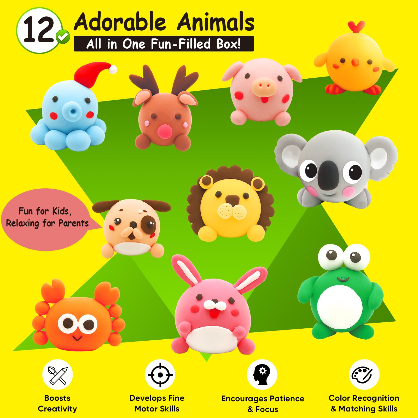 MOEVERLIW gift-ready box presents a creative clay adventure for birthdays or holidays.