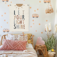 MOFUYU durable wall flag suitable for classroom, playroom, or bedroom