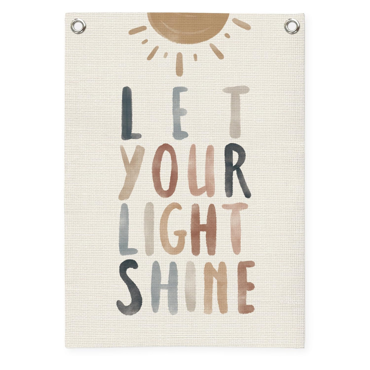 MOFUYU inspirational affirmations wall banner hung in a bright kids room