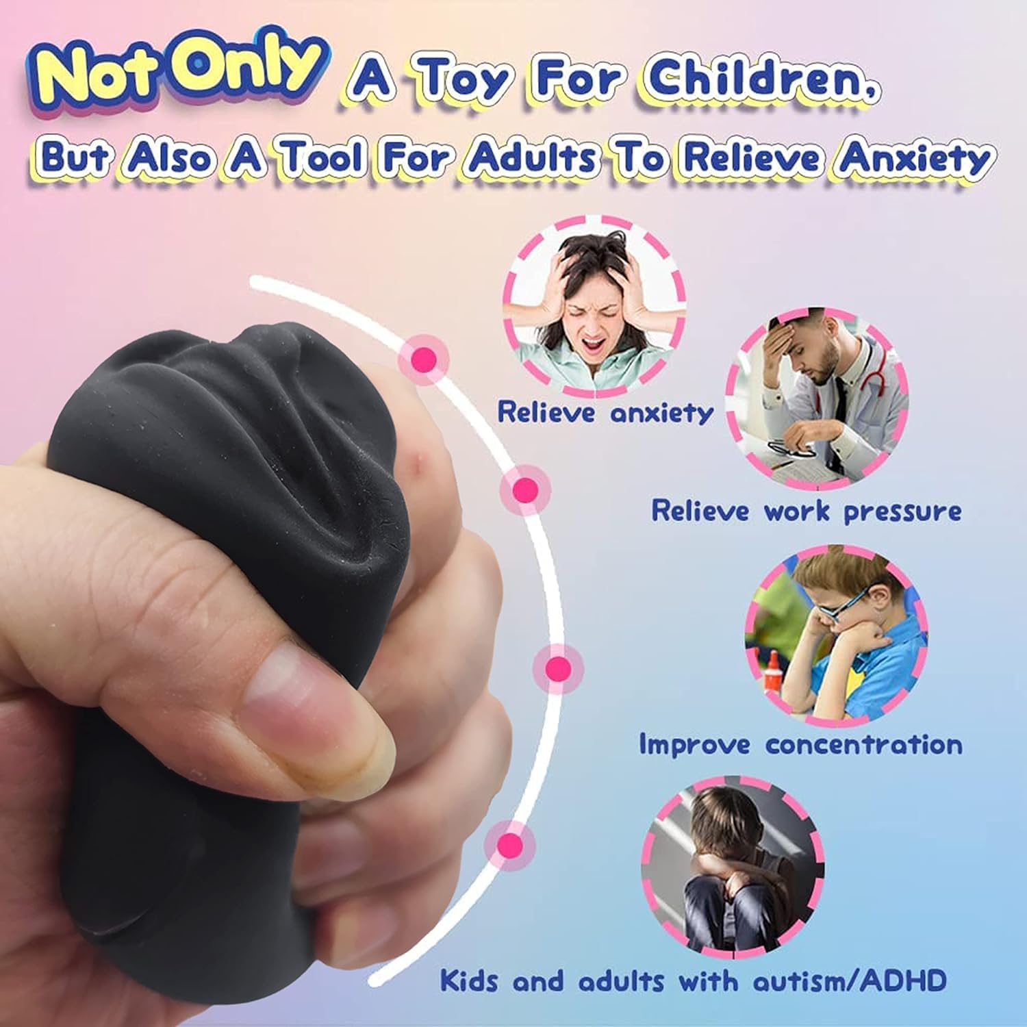Moinin funny-gift face-toy makes a playful birthday or stocking stuffer.