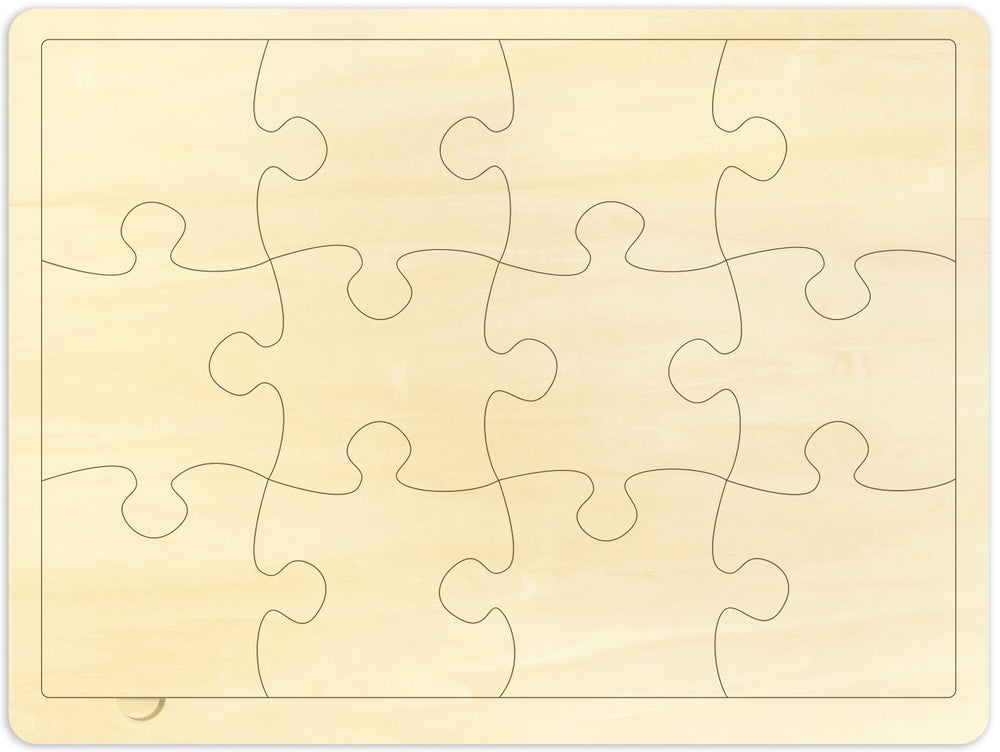 MoinKidz blank puzzle pieces ideal for colorful customization and learning.