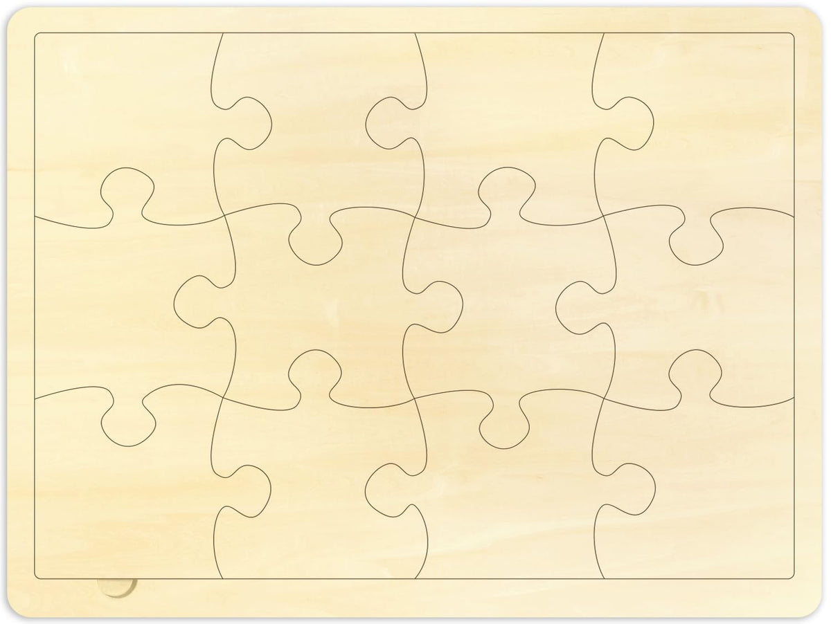 MoinKidz blank puzzle pieces ideal for colorful customization and learning.