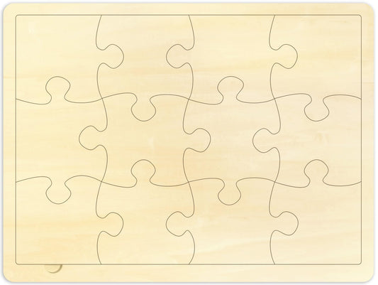 MoinKidz blank puzzle pieces ideal for colorful customization and learning.