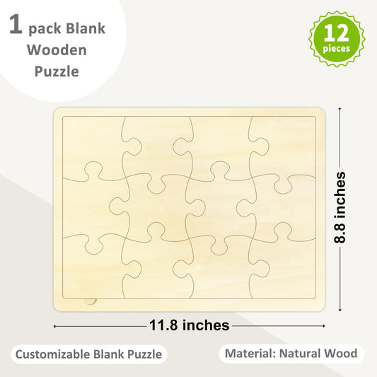 MoinKidz blank puzzle tray keeps pieces organized during crafts.