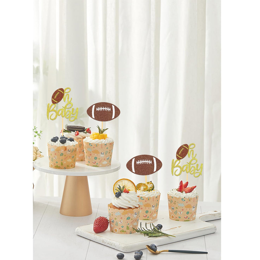 Moitkptt Oh Baby cupcake topper design two patterns.
