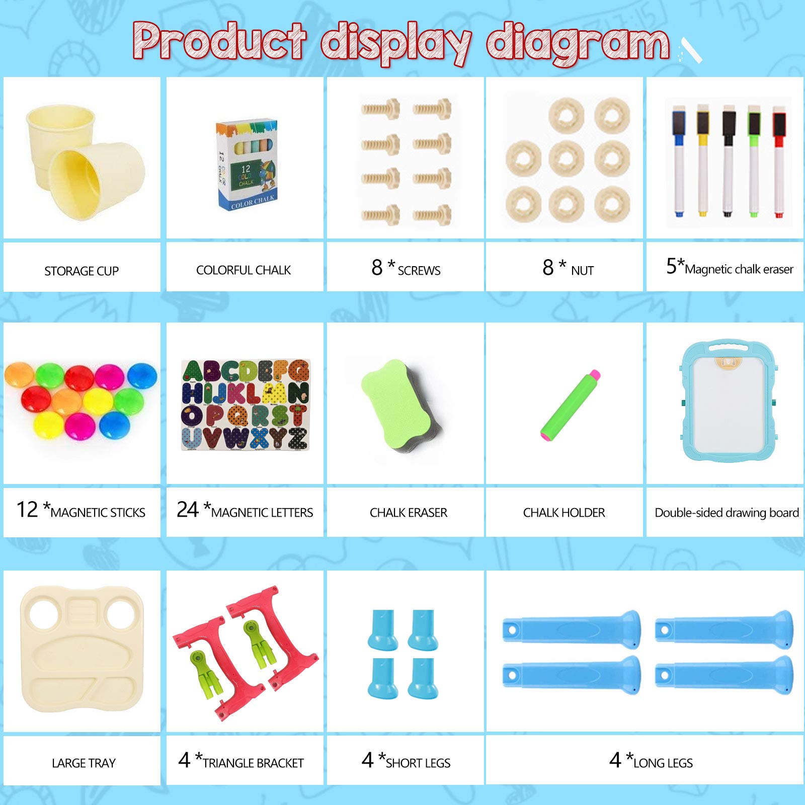 Mojitodon art station supports creative play with a complete tool set.