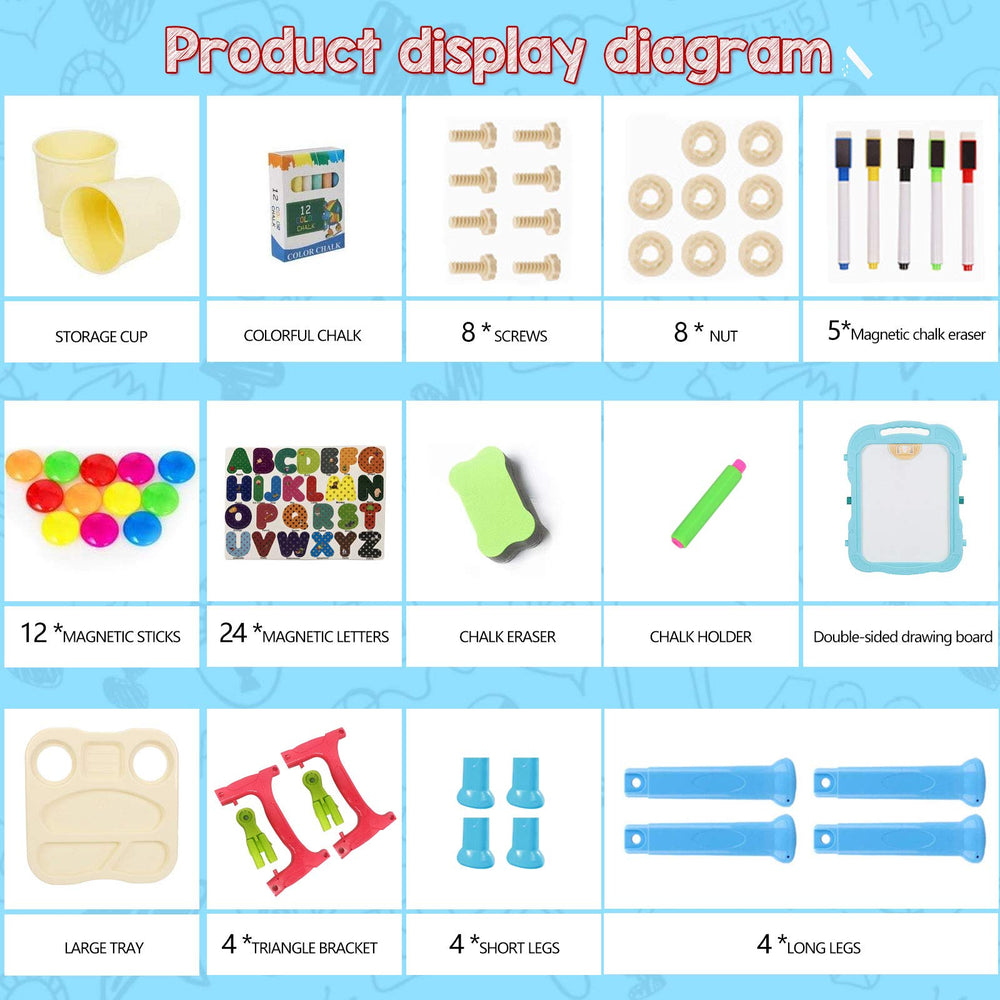 Mojitodon art station supports creative play with a complete tool set.