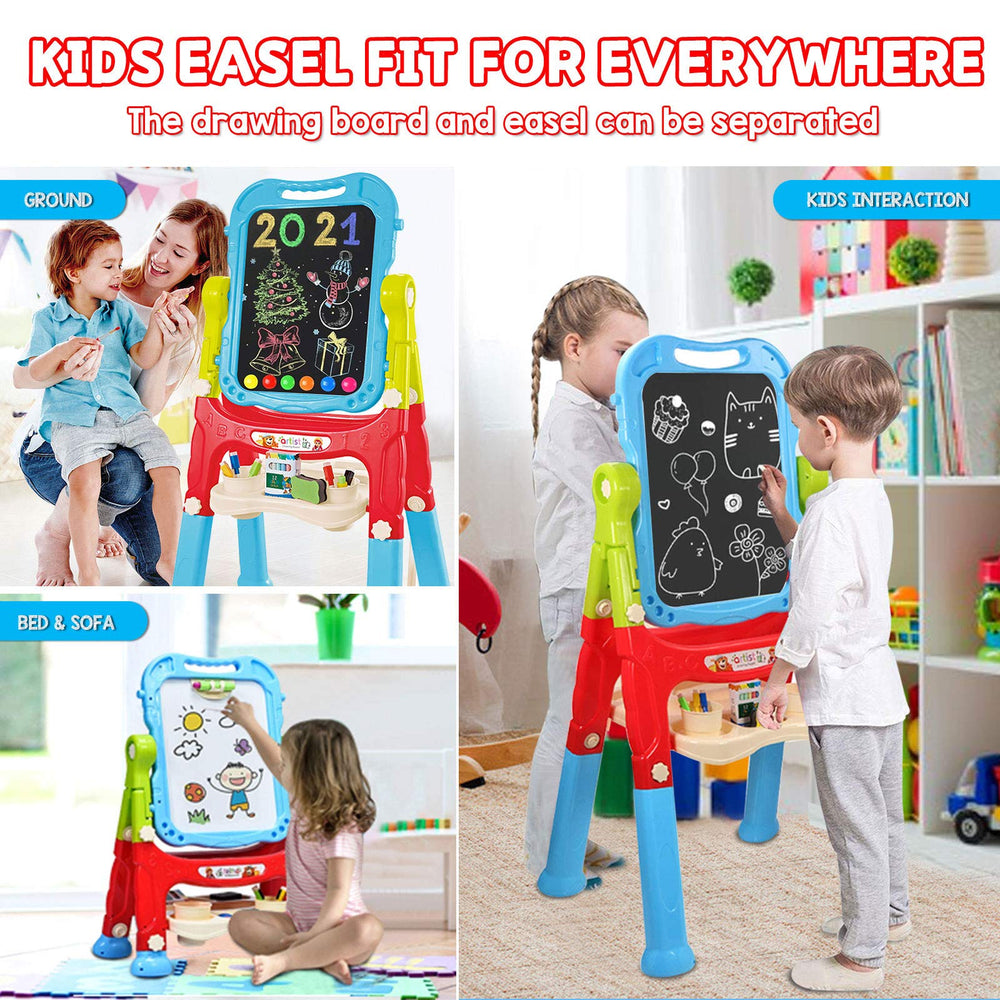 Mojitodon easel is portable and easy to assemble for indoor or outdoor use.