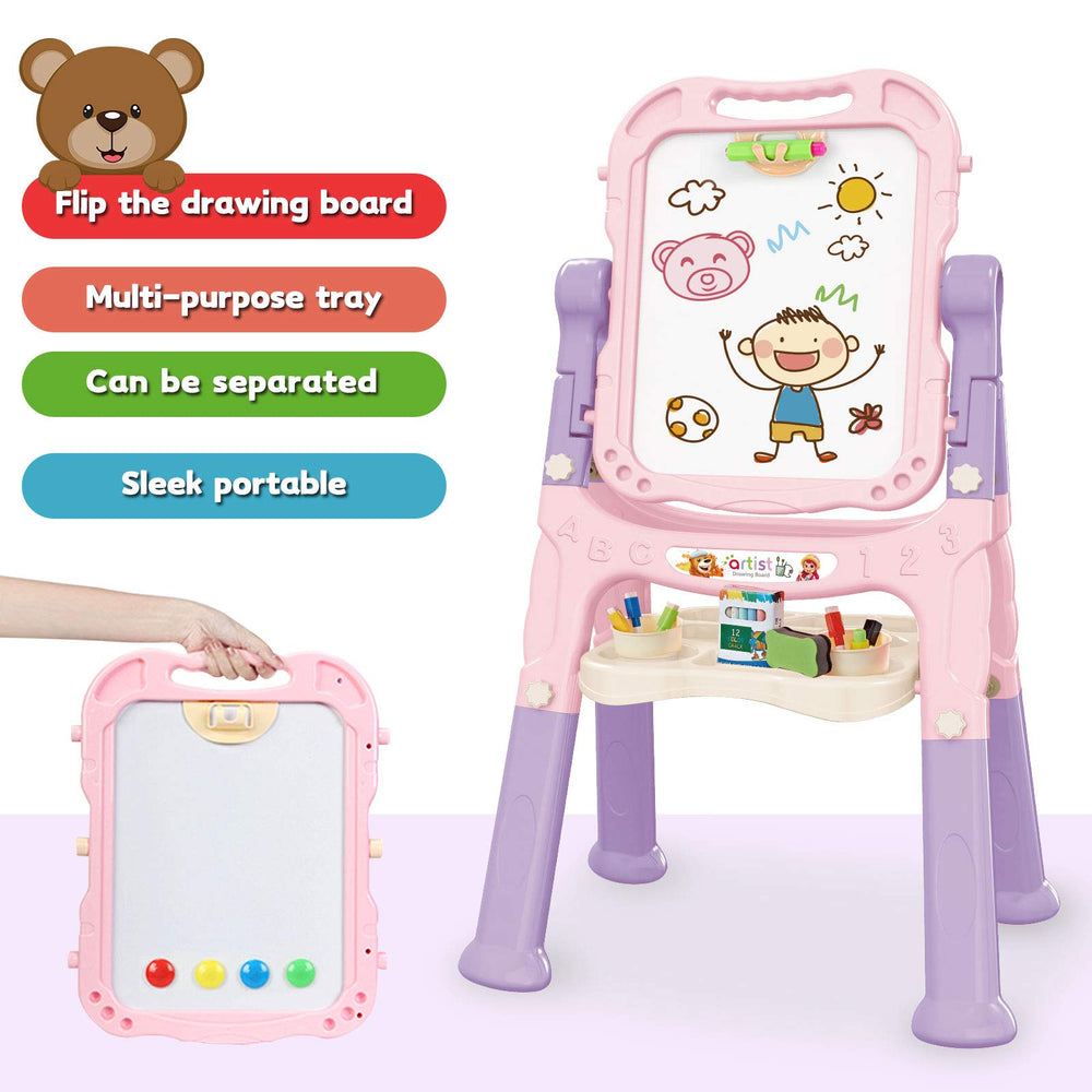 Mojitodon pink adjustable height feet adapt as children grow.