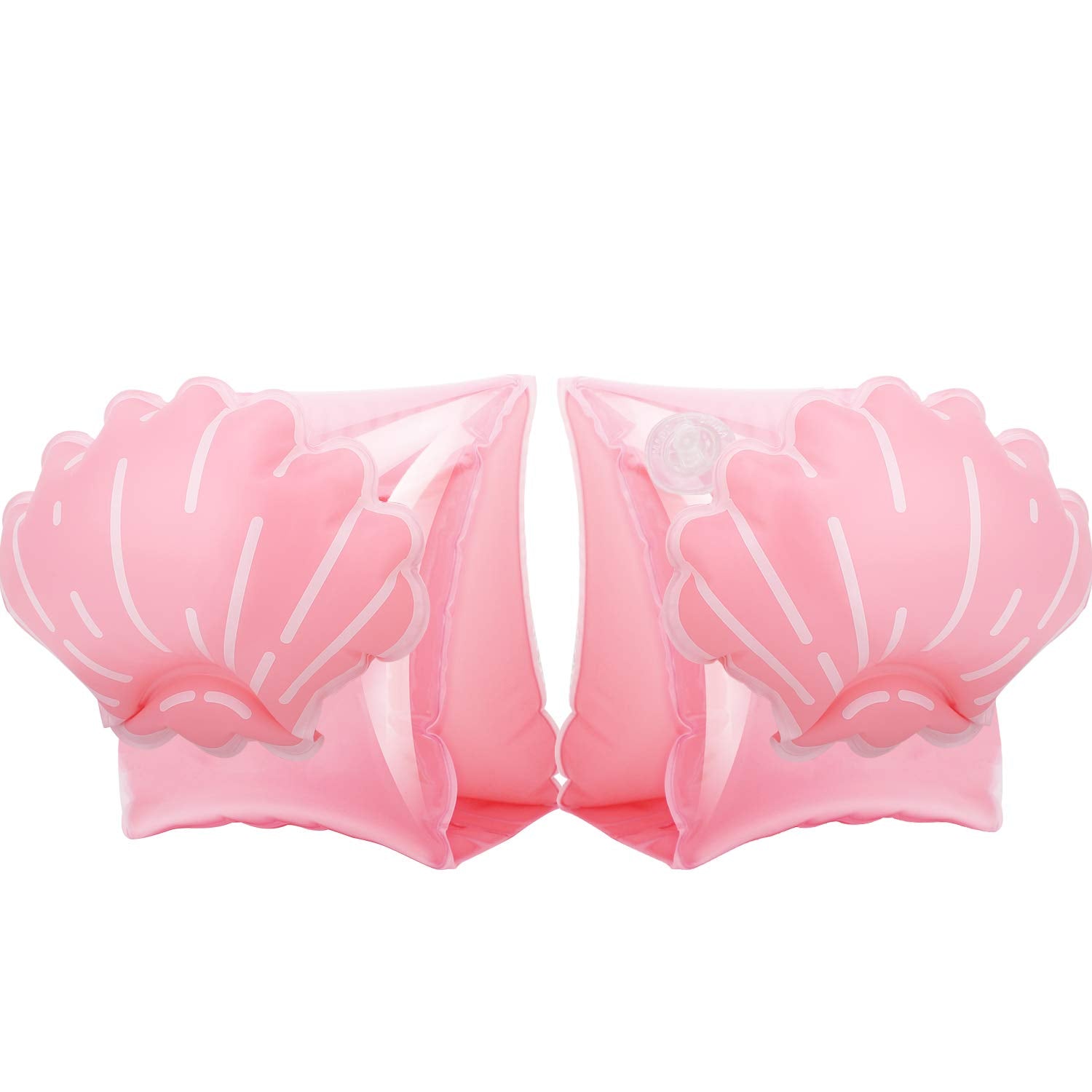 MoKo arm bands with scallop pattern aid buoyant learning for kids