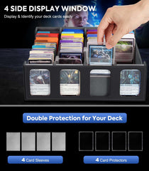 MoKo box with four display windows for quick deck checks