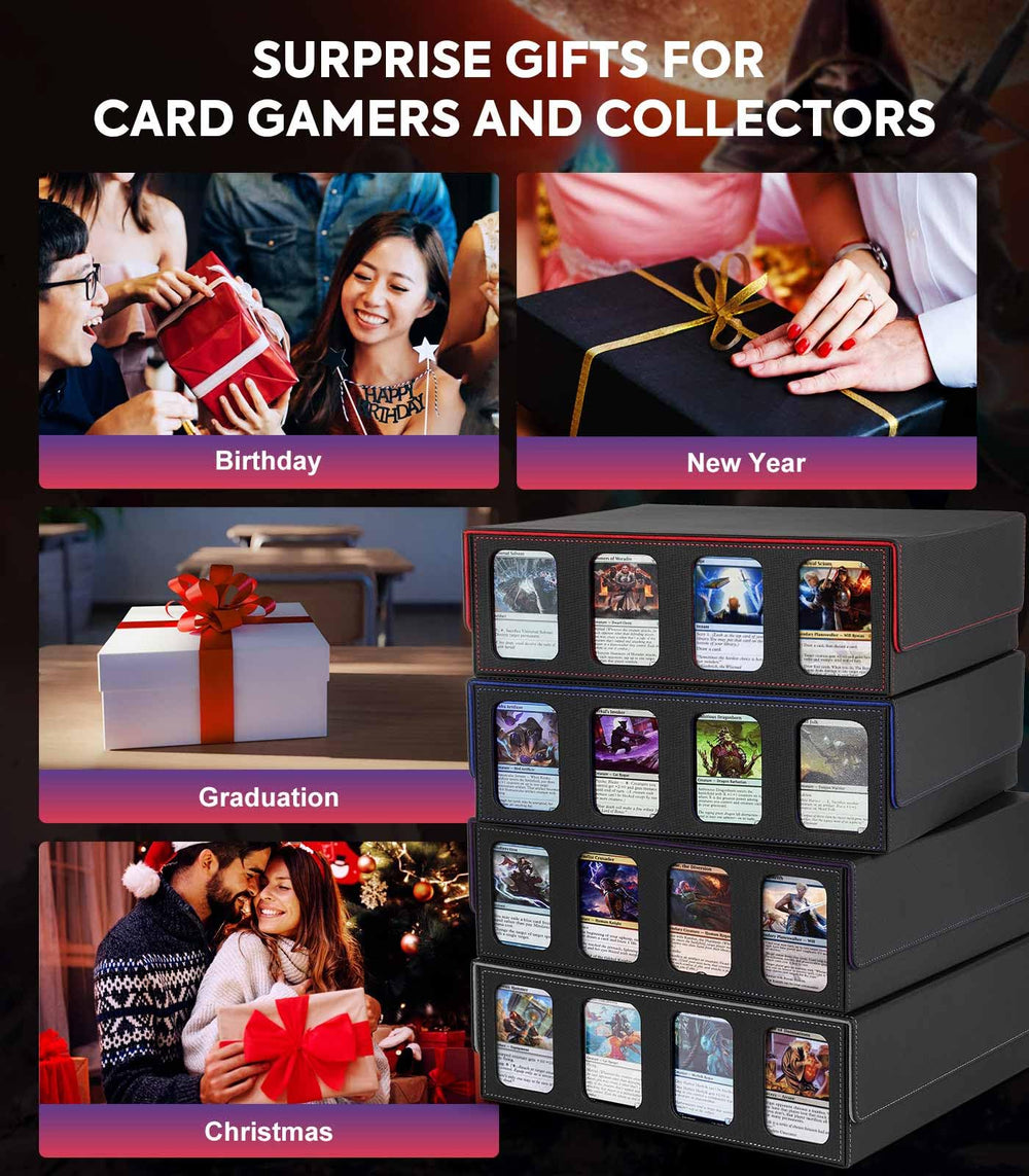 MoKo display windows include four clear protectors for valuable cards