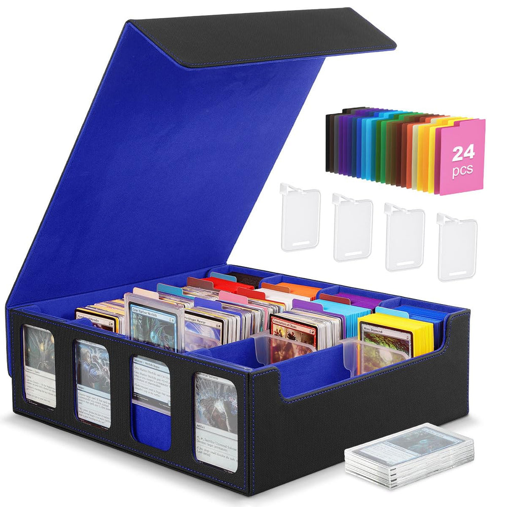 MoKo card storage box displays 3000+ sleeveless cards with organized layout