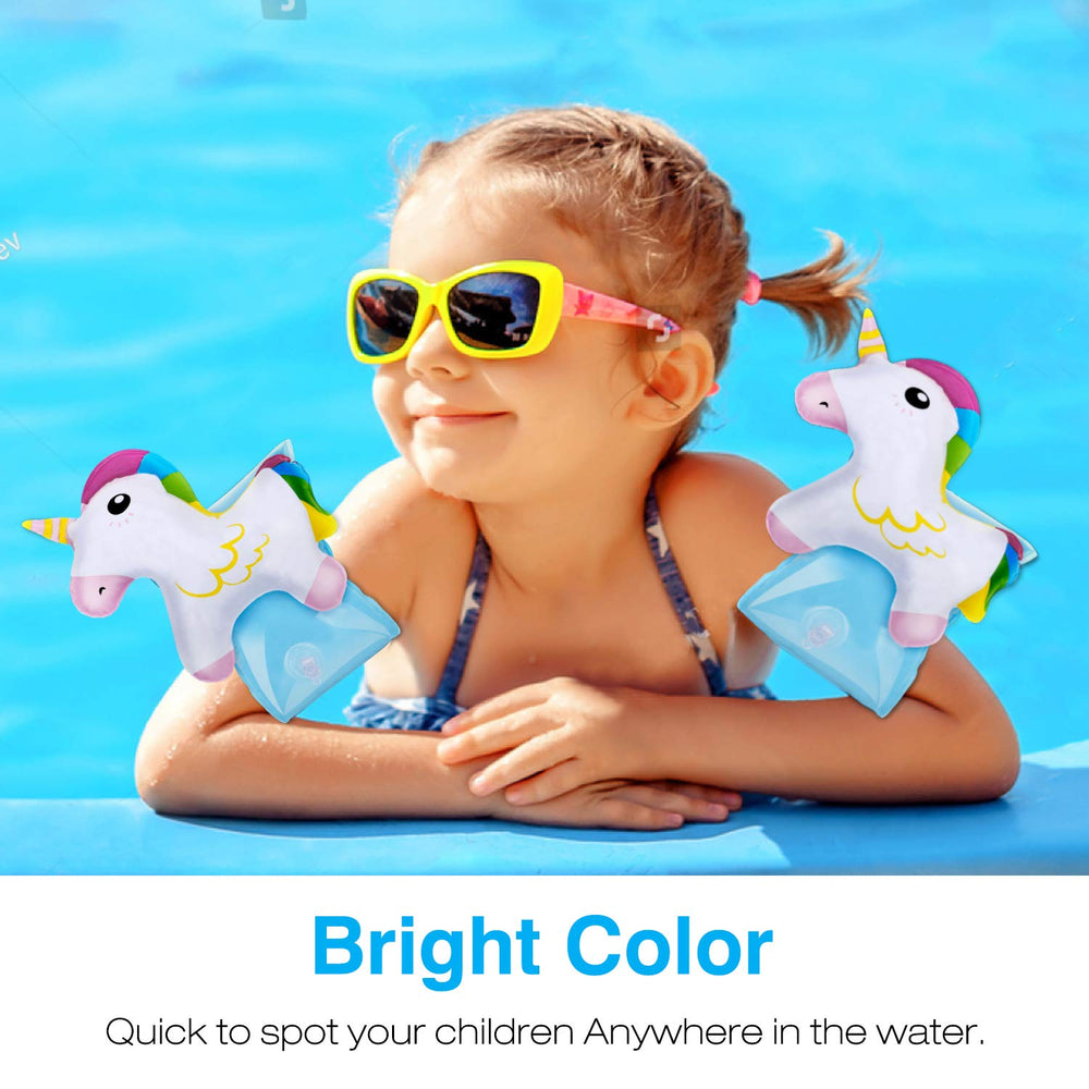 MoKo cute cartoon wings add style while supporting water play.