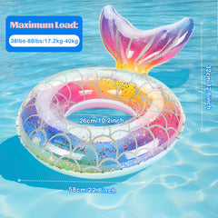 MoKo pool float is easy to deflate and pack, ideal for travel to beach or pool.