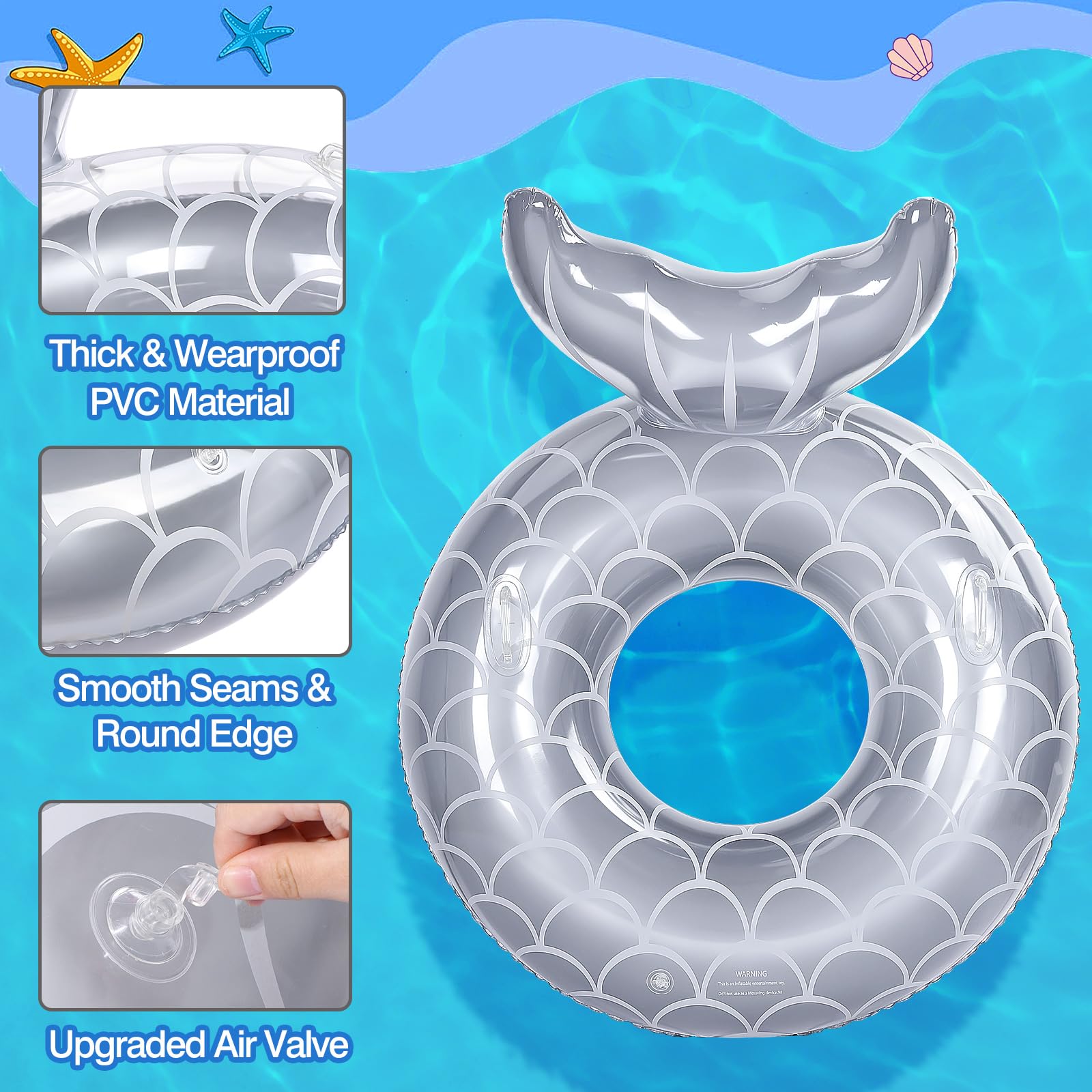 MoKo high-visibility inflatable tube helps swimmers stay seen.