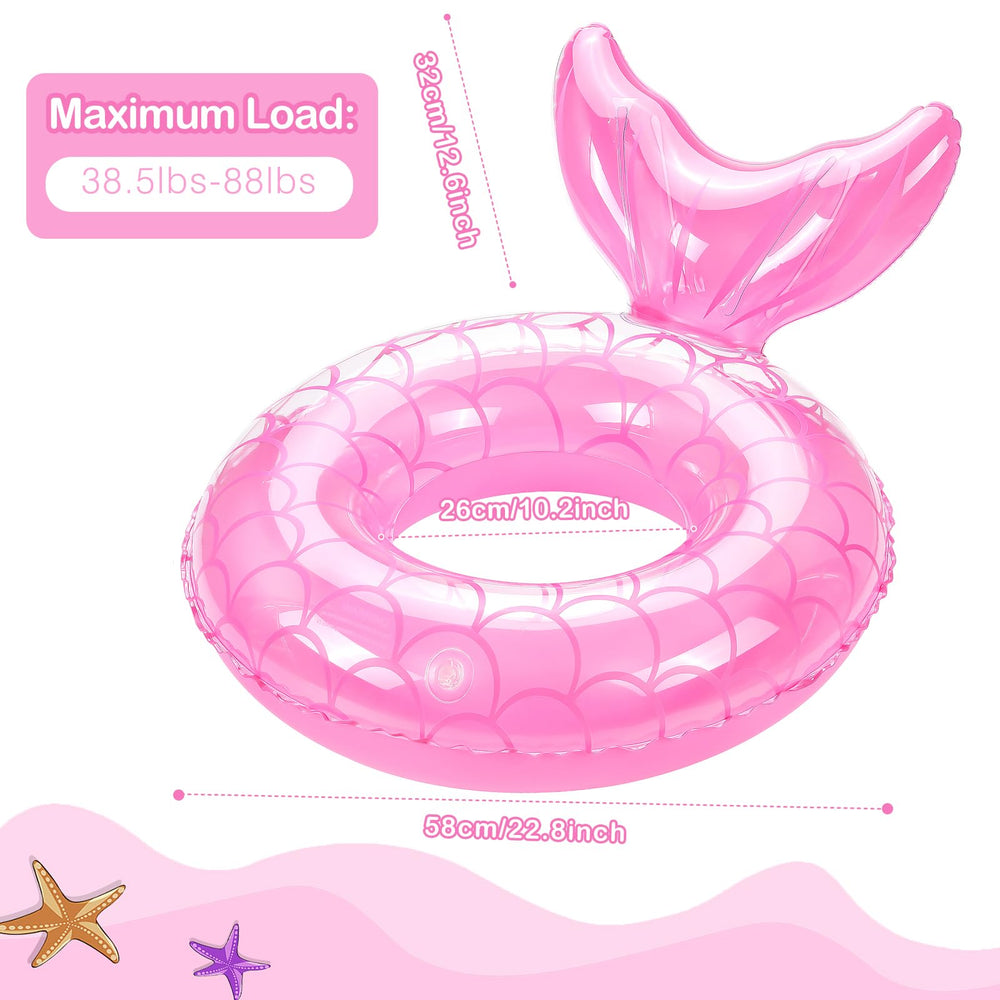 MoKo kid-safe pool float, pink color ideal for supervised water time