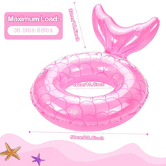 MoKo kid-safe pool float, pink color ideal for supervised water time