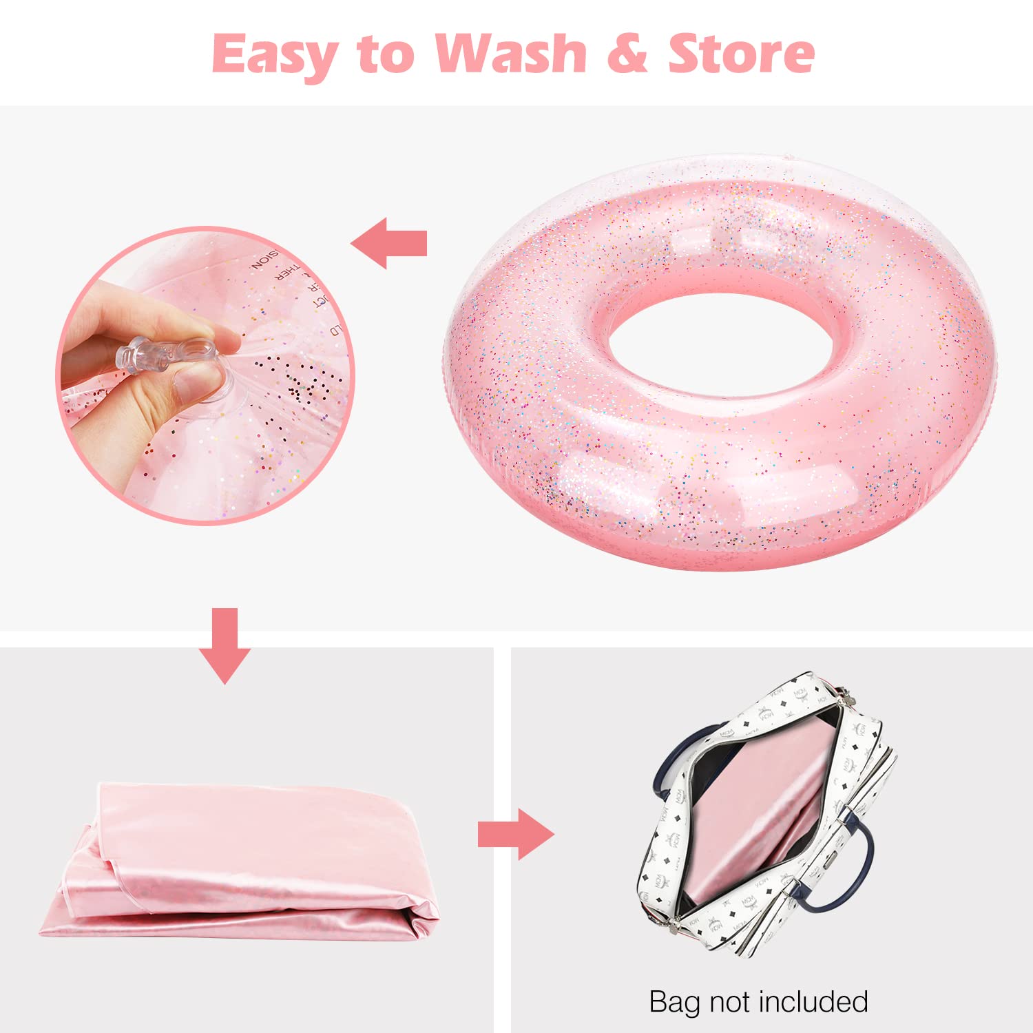 MoKo kids and adults buoyant ring 90 cm for water fun