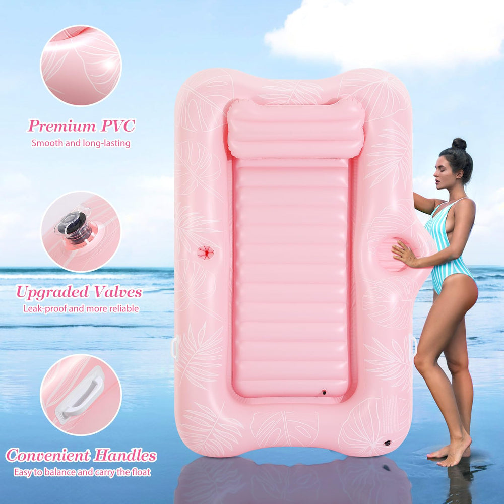 MoKo pool floats tanning chair setup for sun-soaked lounging.