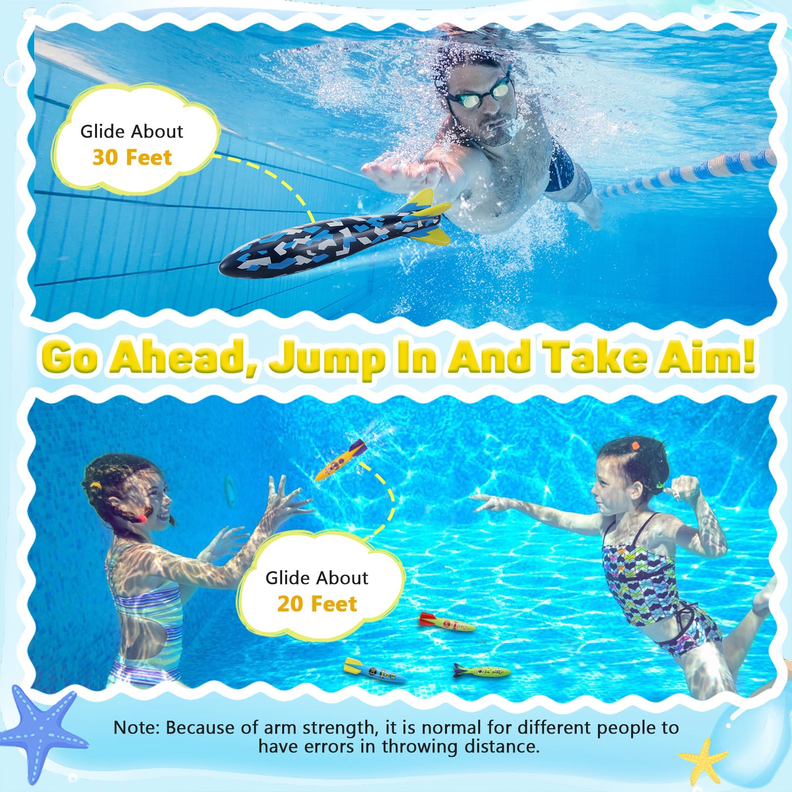 MoKo small minnow green torpedo ideal for group pool play.