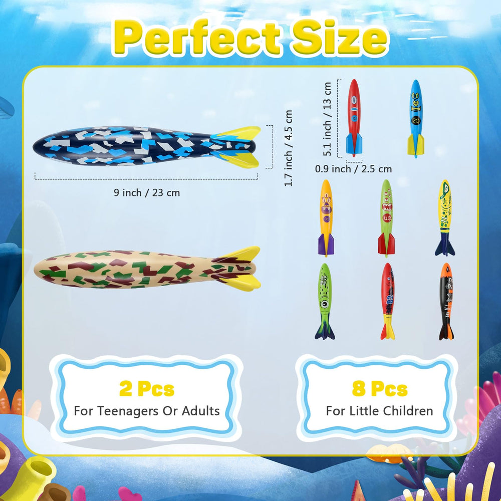 MoKo small minnow red torpedo for kid-friendly diving games.