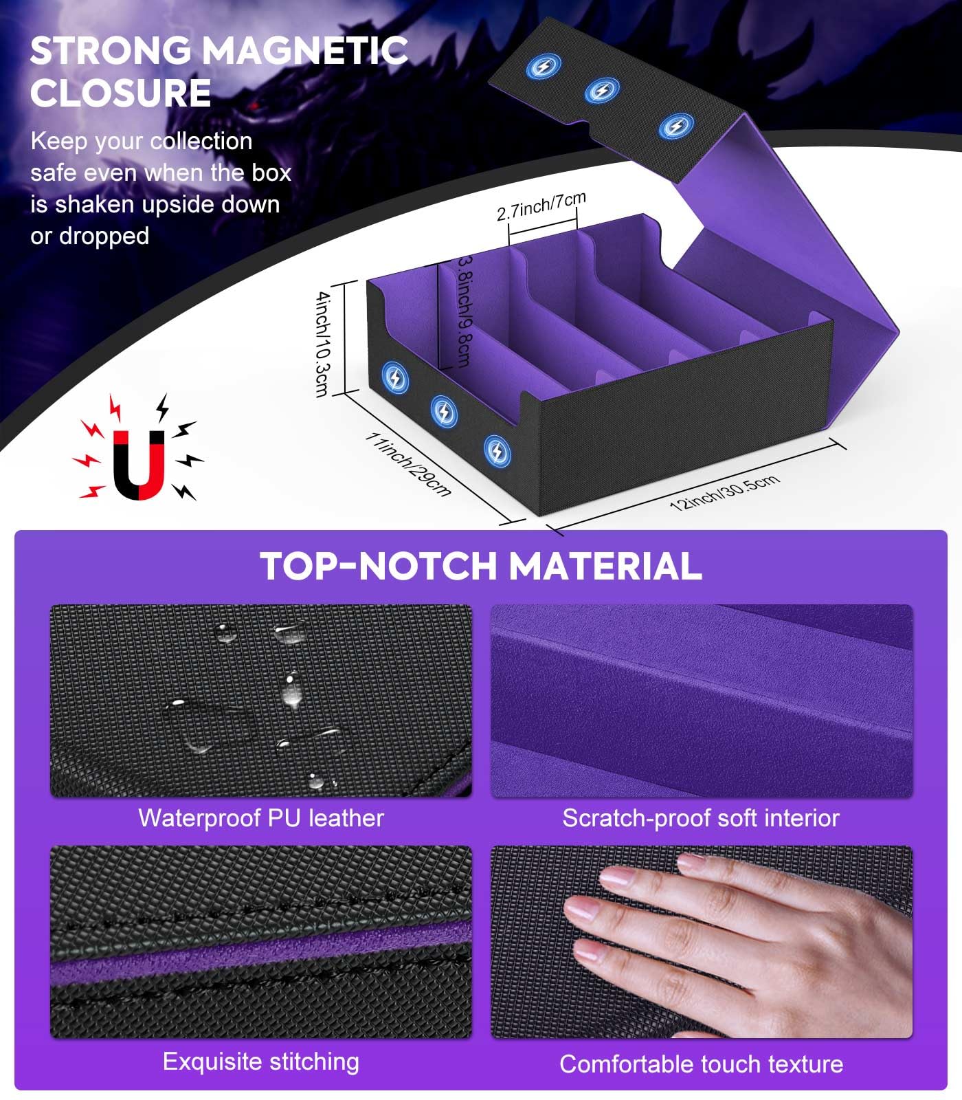 MoKo soft microfiber interior protects cards from scratches