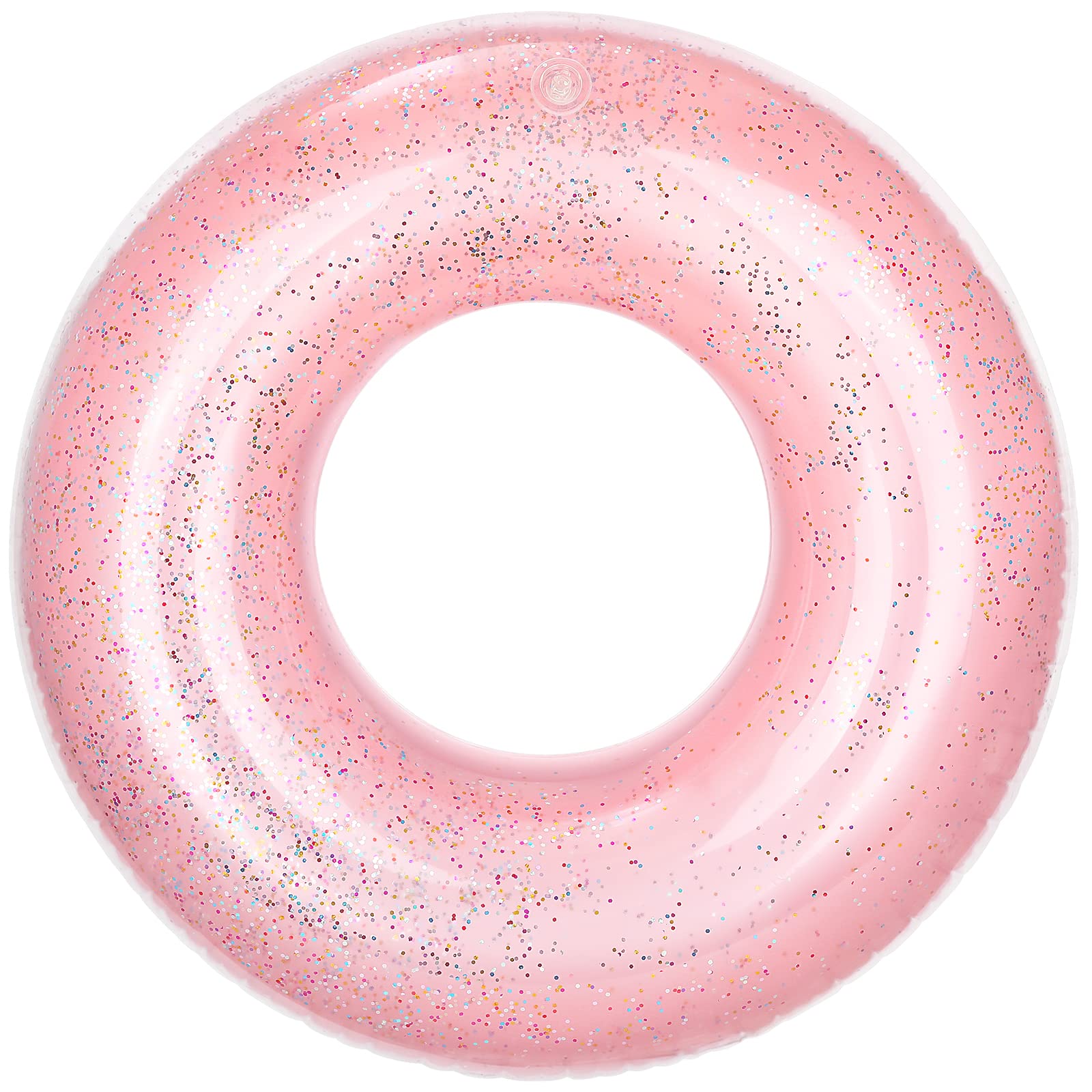 MoKo glitter rose gold swim rings for safe, high-visibility water play