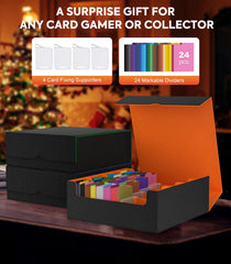 MoKo microfiber interior protects sleeved cards during organization