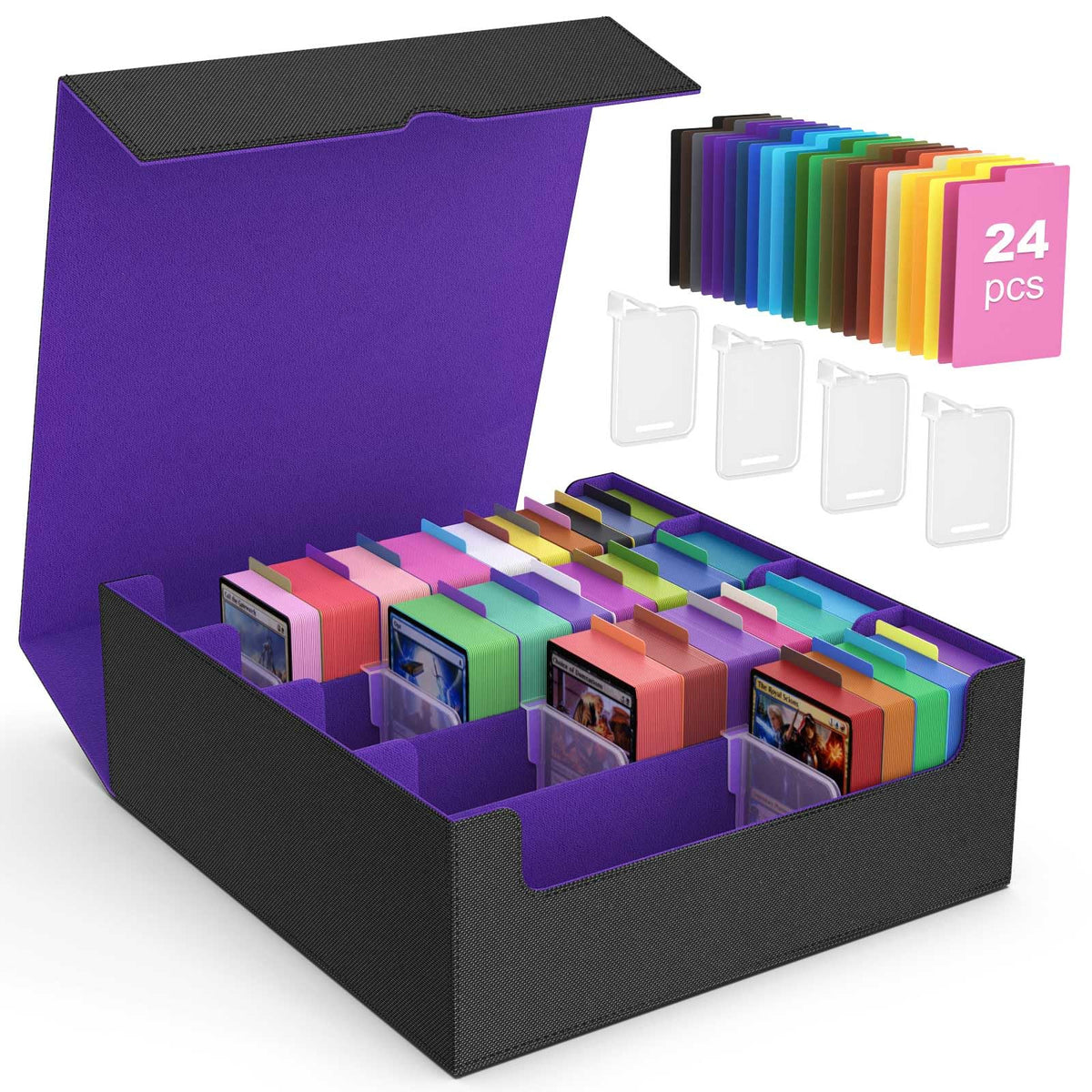 MoKo trading card storage box with 4-row design for large MTG collections