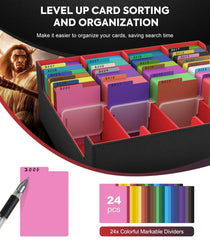 MoKo box fits MTG, Yu-Gi-Oh!, PTCG and sports cards in standard sizes.