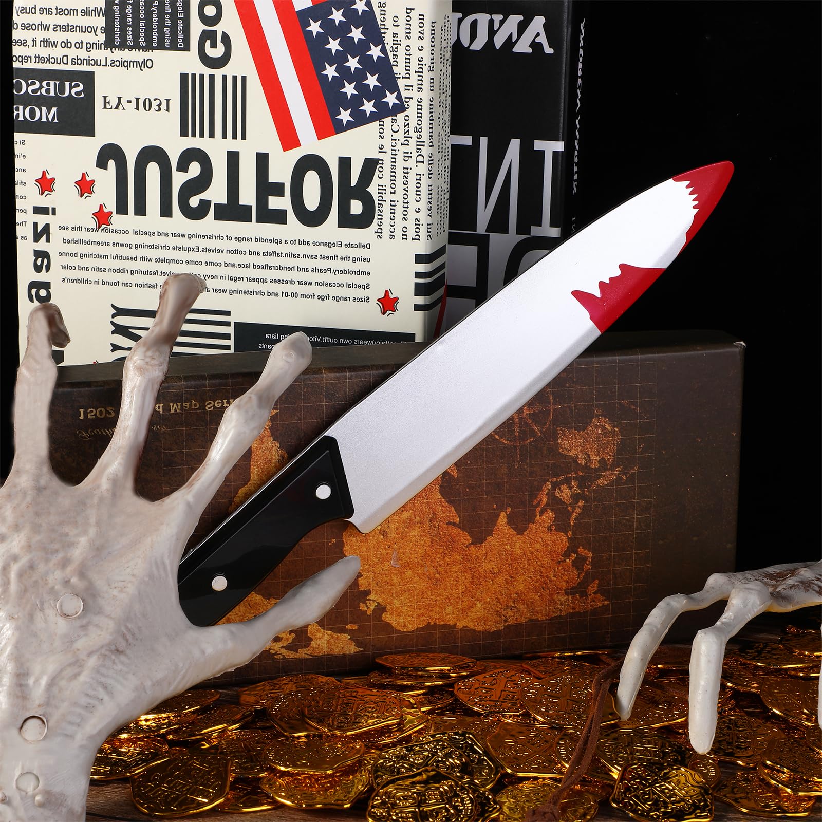 Molain Bloody Knife blood pattern adds eerie vibe to outfits